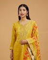 Mohey Women Mustard Straight Suit