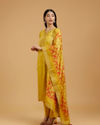 Mohey Women Mustard Art Silk Straight Suit