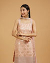 Mohey Women Elegant Peach Palazzo Suit