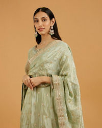 Mohey Women Green Harmonious Palazzo Suit