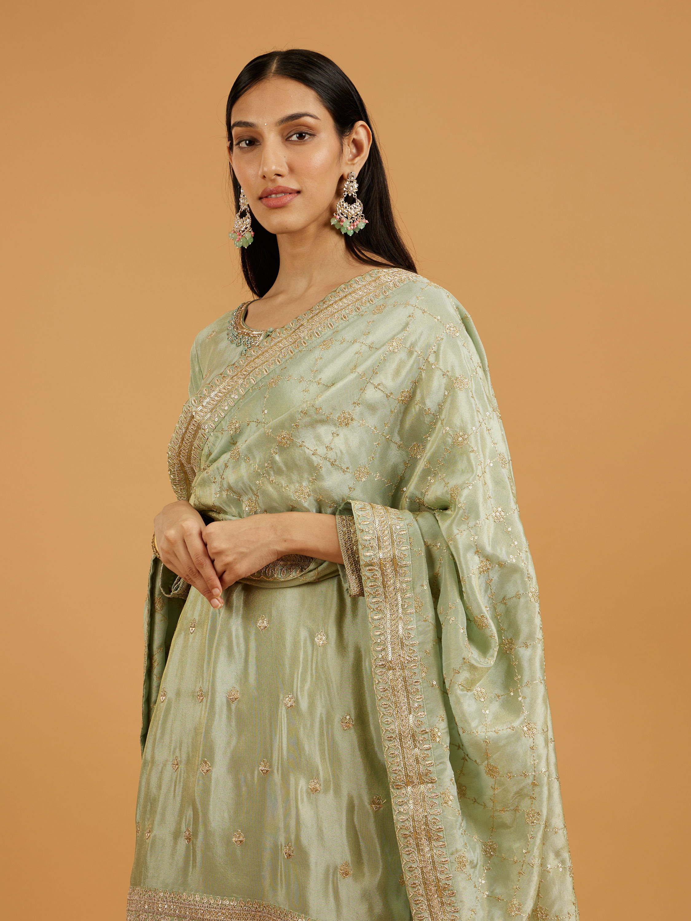 Mohey Women Green Harmonious Palazzo Suit