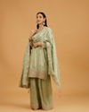 Mohey Women Green Harmonious Palazzo Suit