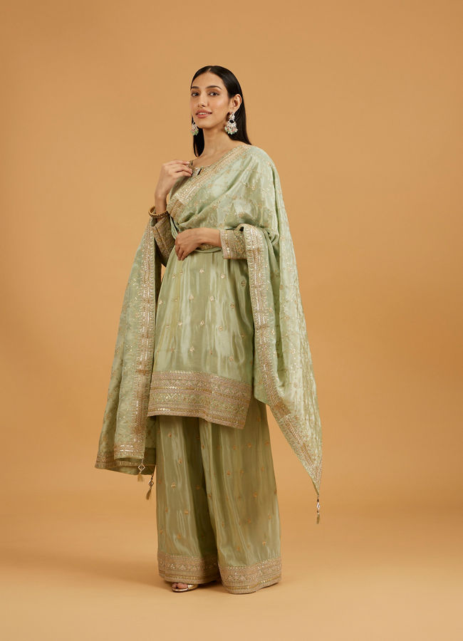 Mohey Women Green Harmonious Palazzo Suit