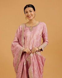 Mohey Women Pink Enchantment Palazzo Suit