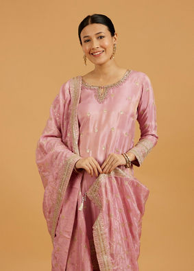 Mohey Women Pink Enchantment Palazzo Suit
