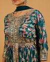 Mohey Women Blue Chinon Fashionable Sharara Suit