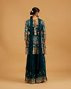 Mohey Women Blue Chinon Fashionable Sharara Suit