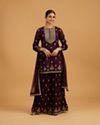 Wine Extravaganza Georgette Palazzo Suit