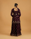 Mohey Women Wine Extravaganza Georgette Palazzo Suit