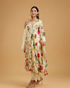 Mohey Women Elegant Cream Anarkali Suit