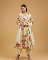 Elegant Cream Anarkali Suit