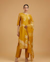 Mohey Women Radiant Mustard Yellow Straight Suit Set
