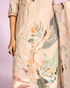 Mohey Women Fawn Colored Mesmerizing Straight Suit