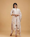 Enchanting Beige Straight Suit