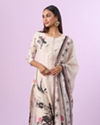 Mohey Women Resplendent Cream Straight Suit