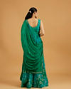 Mohey Women Enchanting Rama Green Stitched Suit image number 4