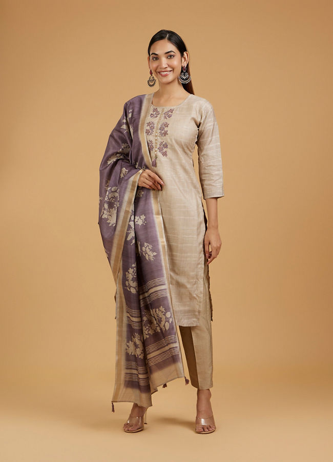 Mohey Women Fawn Elegance Straight Suit