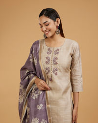 Mohey Women Fawn Elegance Straight Suit