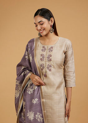 Mohey Women Fawn Elegance Straight Suit