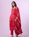 Mohey Women Elegant Rani Pink Stitched Suit