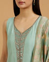 Mohey Women Pista Green Anarkali Suit