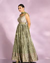 Mohey Women Emerald Green Enchantment Anarkali Suit