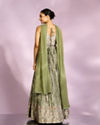 Mohey Women Emerald Green Enchantment Anarkali Suit