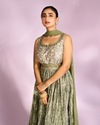 Mohey Women Emerald Green Enchantment Anarkali Suit