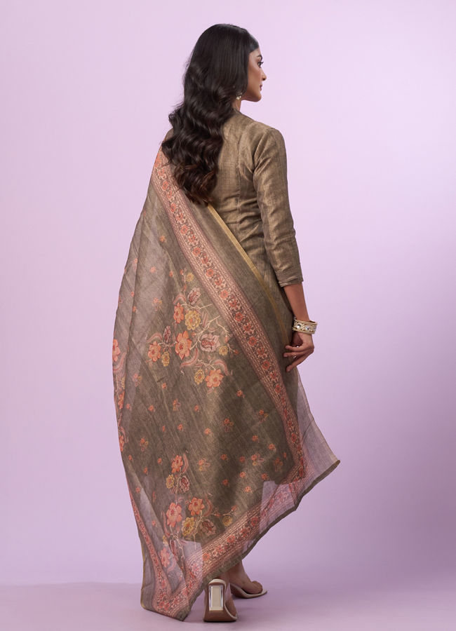 Mohey Women Blossoming Mehandi Anarkali Suit
