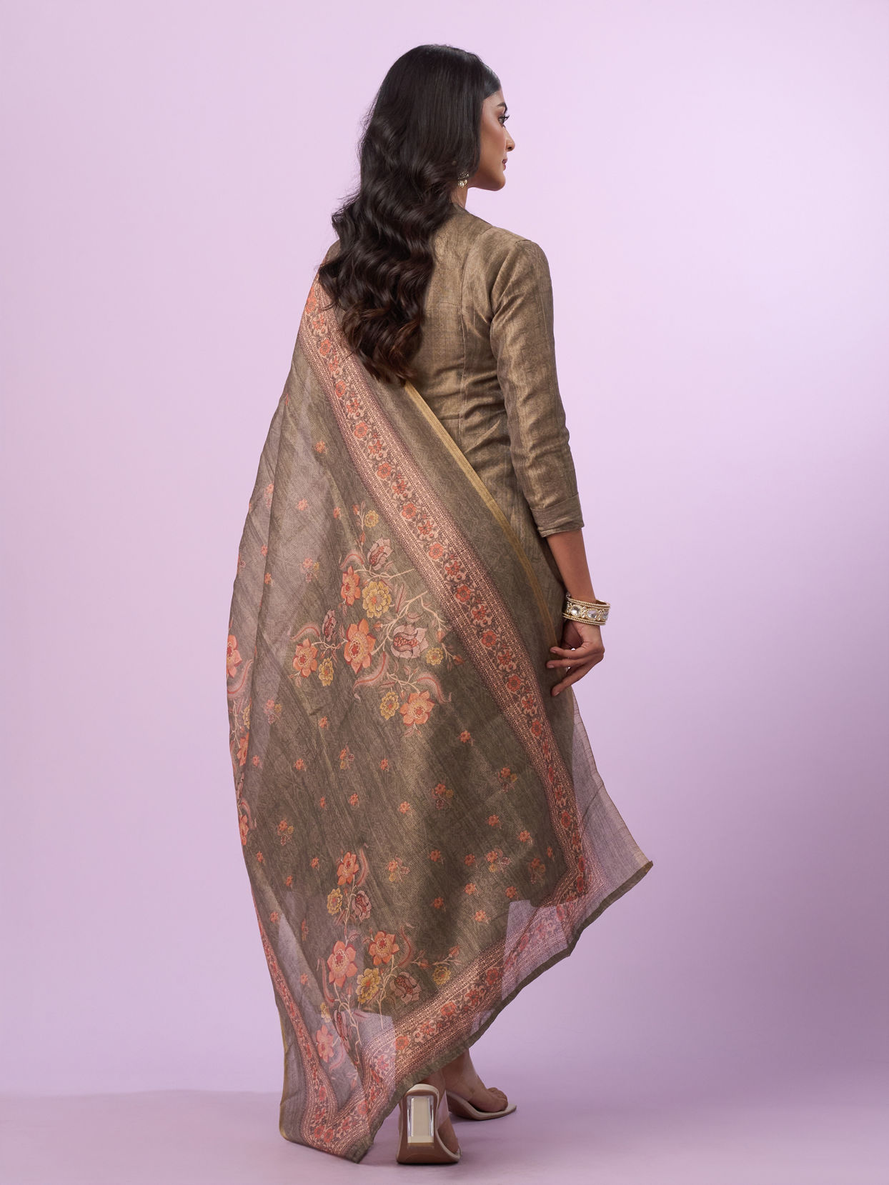 Mohey Women Blossoming Mehandi Anarkali Suit