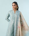 Mohey Women Elegant Light Blue Anarkali Suit