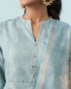Mohey Women Elegant Light Blue Anarkali Suit