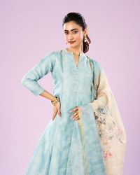 Mohey Women Emerald Elegance Anarkali Suit