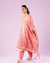 Mohey Women Pristine Pink Artistry Straight Suit