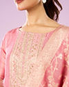Mohey Women Pristine Pink Artistry Straight Suit