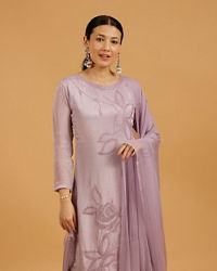 Mohey Women Purple Elegance Palazzo Suit