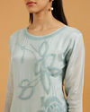 Mohey Women Exquisite Light Blue Palazzo Suit