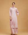 Blossoming Pink Chiffon Palazzo Suit