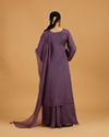 Mohey Women Exquisite Purple Palazzo Suit