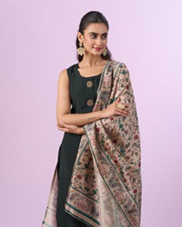 Mohey Women Emerald Green Straight Suit