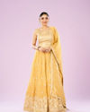 Enigmatic Yellow Anarkali Stitched Suit