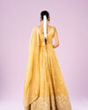 Mohey Women Enigmatic Yellow Anarkali Stitched Suit