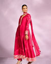 Mohey Women Royal Rani Pink Anarkali Suit