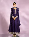 Mohey Women Regal Purple Anarkali Suit