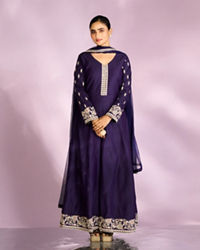 Mohey Women Regal Purple Anarkali Suit
