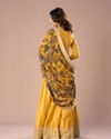 Mohey Women Lustrous Mustard Yellow Anarkali Suit
