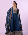 Mohey Women Royal Indigo Anarkali Suit