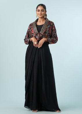 Mohey Women Black Elegance Indo Western