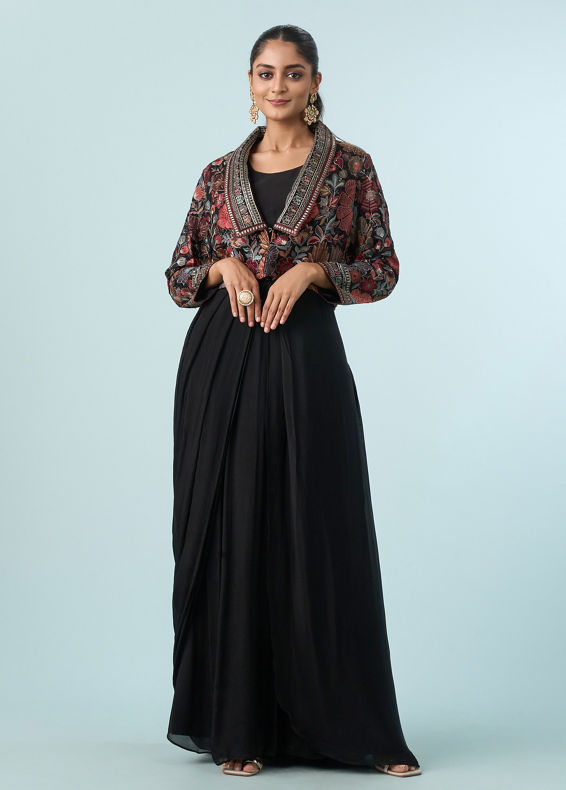 Mohey Women Black Elegance Indo Western