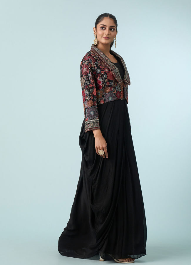 Mohey Women Black Elegance Indo Western